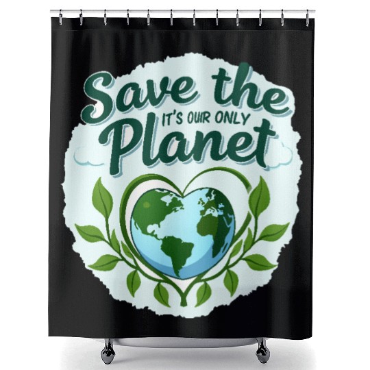 Eco-Friendly Earth Design Shower Curtains