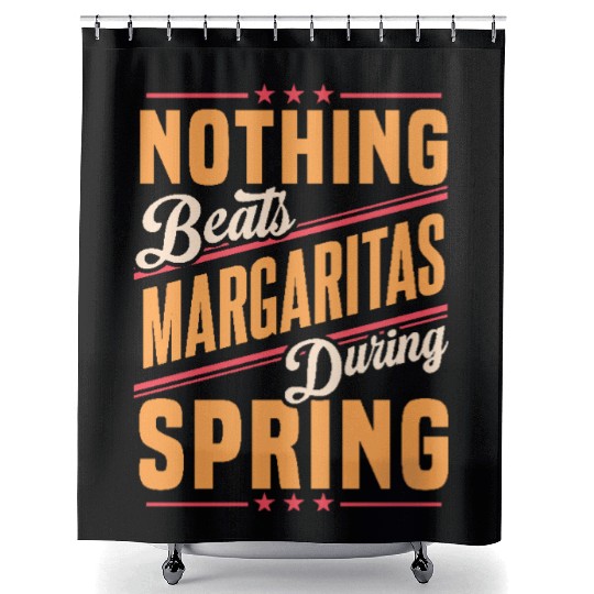 Nothing Beats Margaritas During Spring Season Fun Shower Curtains
