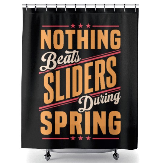 Nothing Beats Sliders During Spring Season Shower Curtains