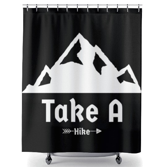 Take a Hike – Mountain Hike Adventure Shower Curtains Shower Curtains