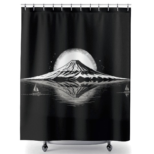Mount Fuji Shower Curtains