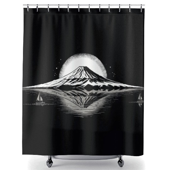 Mount Fuji Shower Curtains