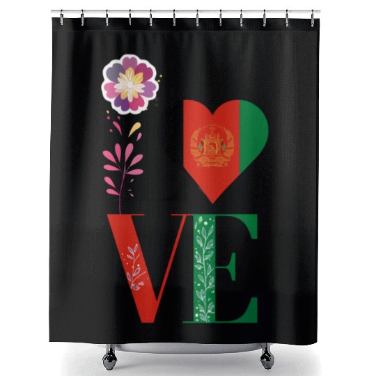 Kabul Store Love Afghanistan Shower Curtains