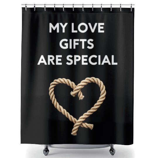 Funny BDSM Valentine My Love Gifts Are Special Shower Curtains