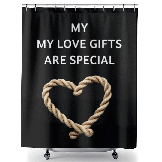 Funny BDSM Valentine My Love Gifts Are Special Shower Curtains