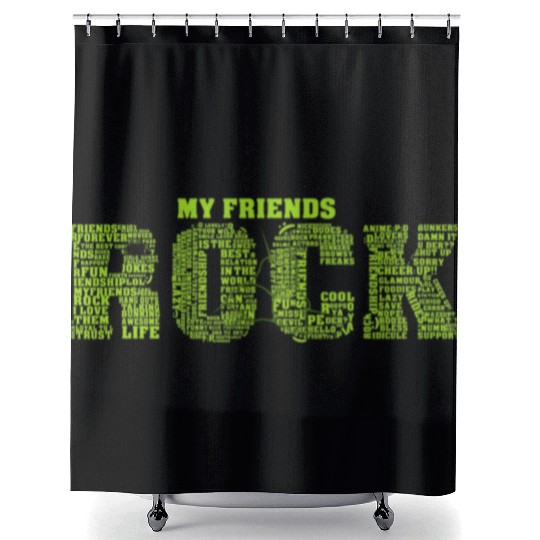 My Frineds fraternity Shower Curtains