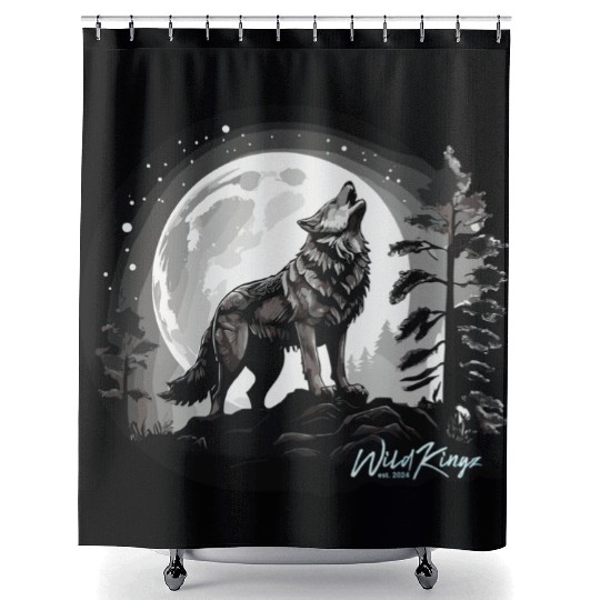 Full Moon Shower Curtains