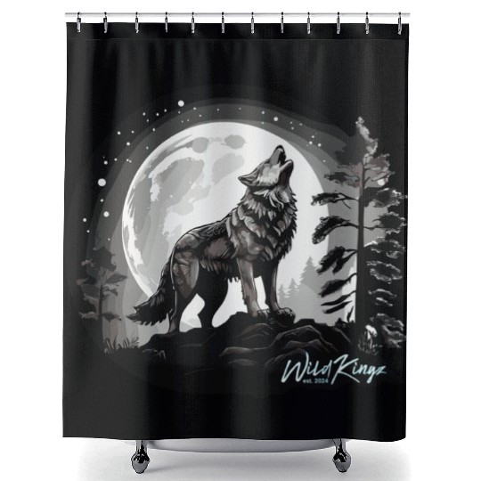 Full Moon Shower Curtains