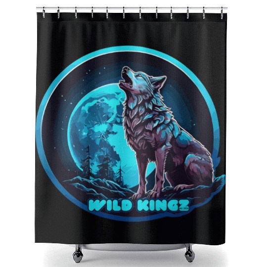 Midnight Shower Curtains