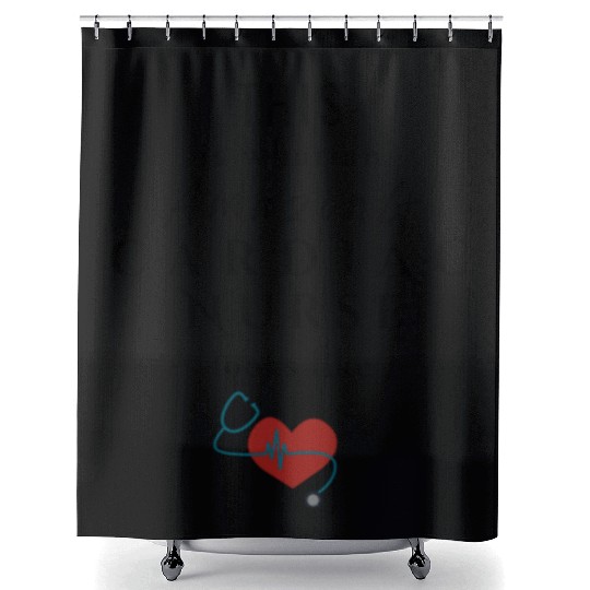 Cardiac Nurse Shower Curtains