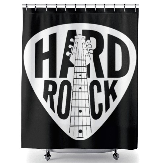 Hard Rock Guitar Pick Shower Curtains
