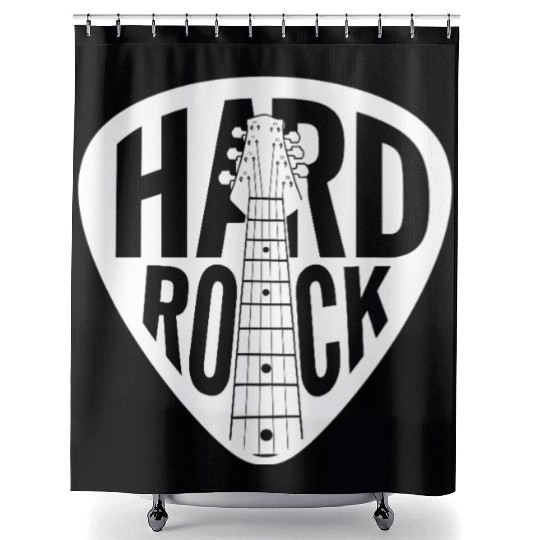 Hard Rock Guitar Pick Shower Curtains