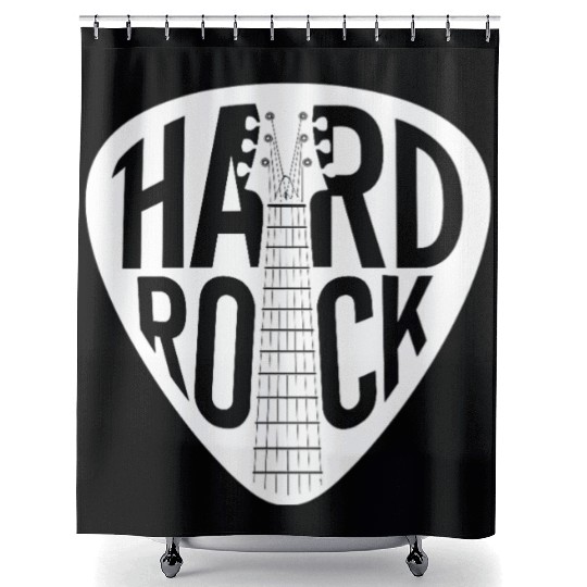 Hard Rock Guitar Pick Shower Curtains