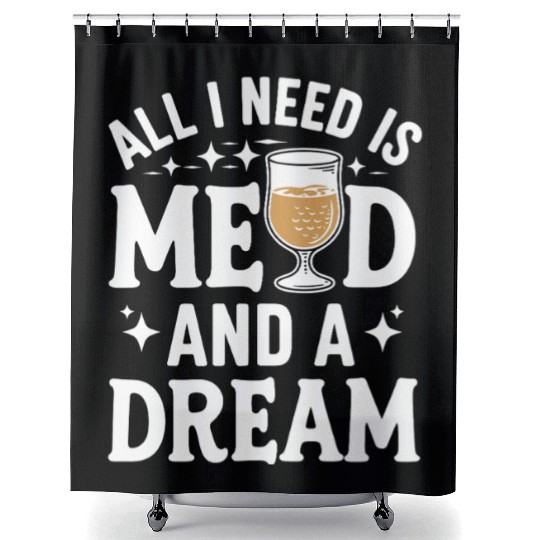 Mead Aficionados Honey Wine Enthusiasts Craft Mead Shower Curtains