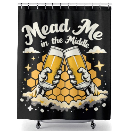 Mead Aficionados Honey Wine Enthusiasts Craft Mead Shower Curtains