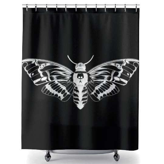 Death’s Head Hawk Moth Shower Curtains