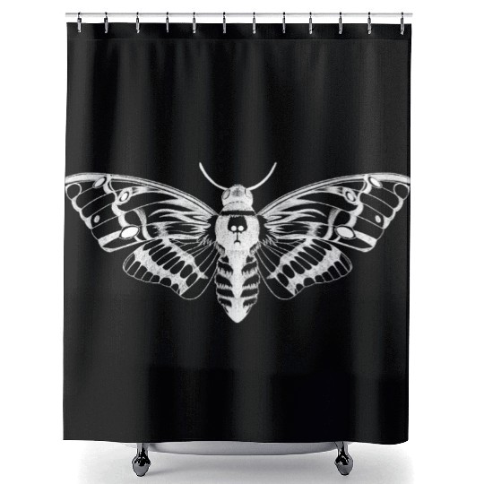 Death’s Head Hawk Moth Shower Curtains