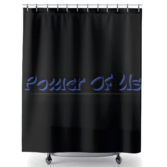 Power of us team spirit Shower Curtains