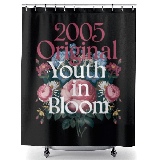2005 Original Youth in Bloom Floral Shower Curtains