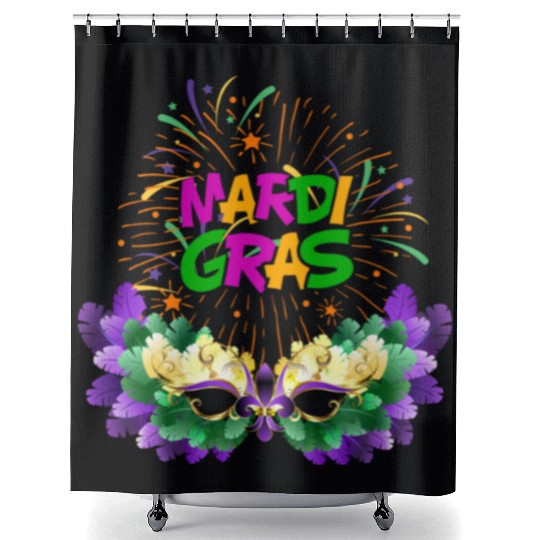 Mardi Gras New Orlean Carnival Shower Curtains
