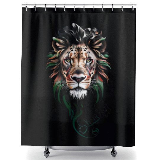 Afghanistan Lion Shower Curtains
