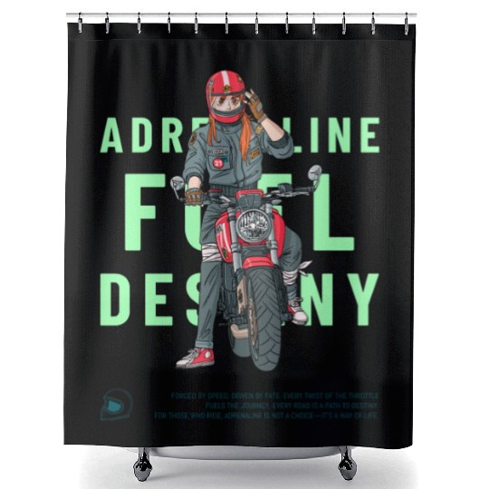 Adrenaline Fuel Destiny – Anime-Inspired Shower Curtains