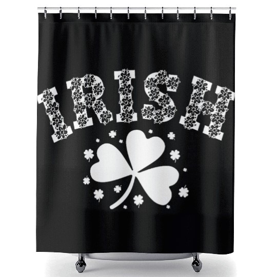 Embroidered Irish, St Patricks Day, St Paddys Day Shower Curtains