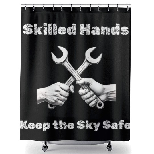Aircraft Mechanic & Engineer – Repair Crew Shower Curtains
