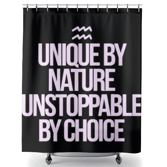 Unique By Nature Aquarius Character Zodiac Shower Curtains