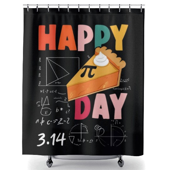 Pi Day 3.14 Pie Math Science Pi Symbol Teachers Shower Curtains