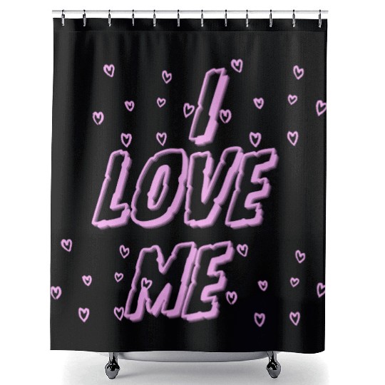 I love me – Self-Love & Confidence Design Shower Curtains