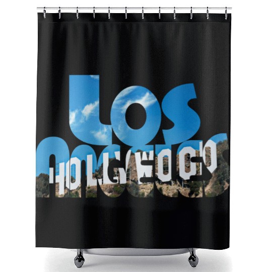 Hollywood on Los Angeles Shower Curtains