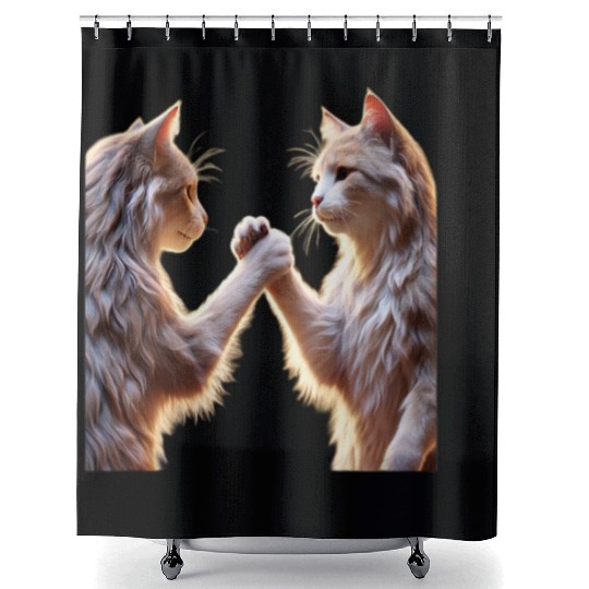 Classic cat Shower Curtains