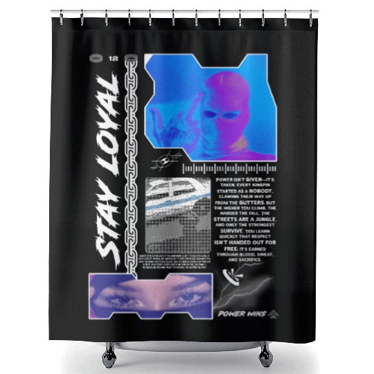 Ganster 2 Streetwear Style Shower Curtains
