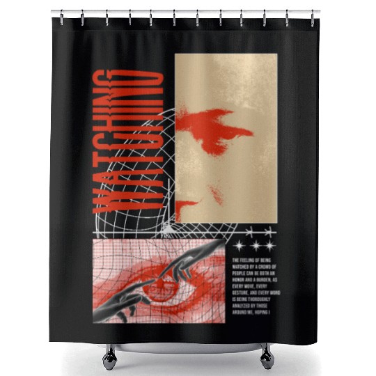 Watching Streetwear Style Shower Curtains