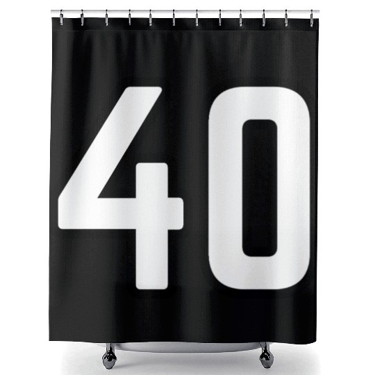 40th birthday Shower Curtains