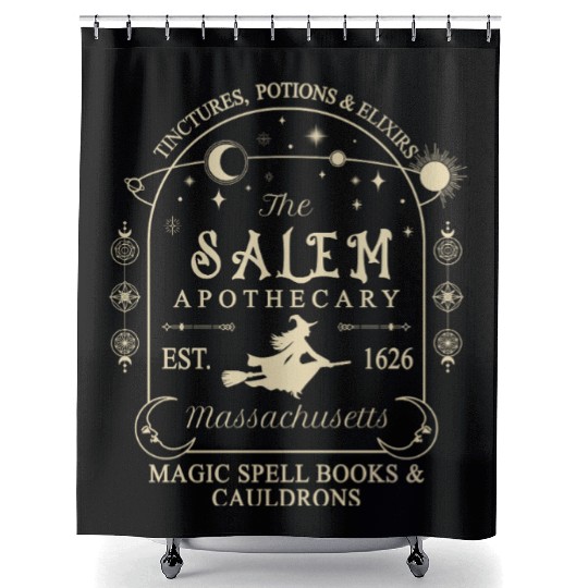 The Salem Apothecary Est 1626 Shower Curtains