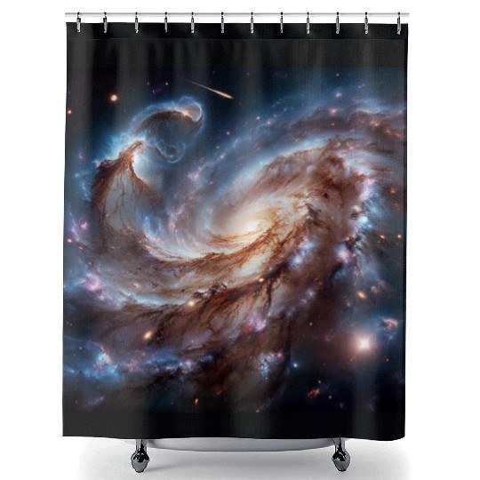 Galaxy Universe Shower Curtains