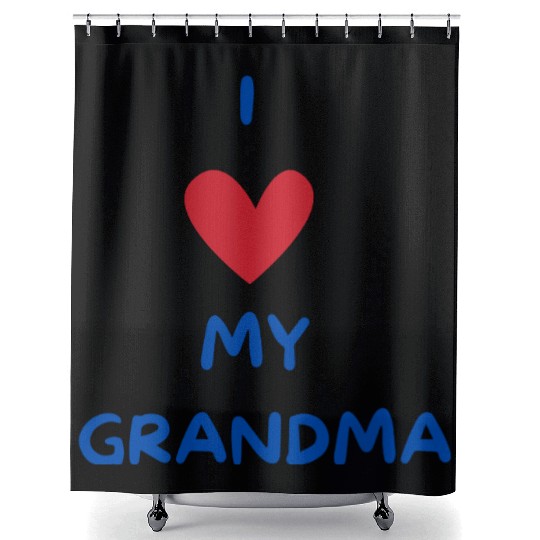 I Love My Grandma Shower Curtains