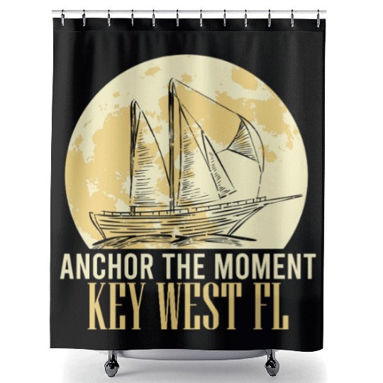 Florida ANCHOR THE MOMENT KEY-WEST, FL Shower Curtains