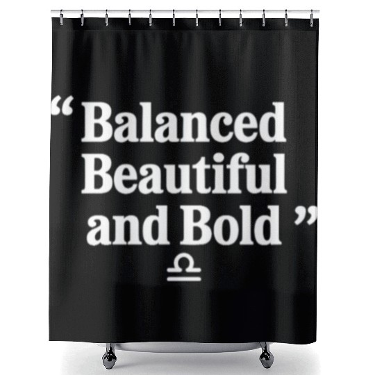 Balanced Beautiful Bold Libra Character Zodiac Shower Curtains