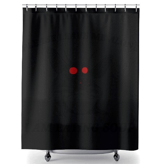 Retro Mothman Eating Soup Cryptid 90s Shower Curtains