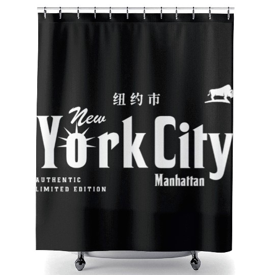 New York City, Manhattan Shower Curtains