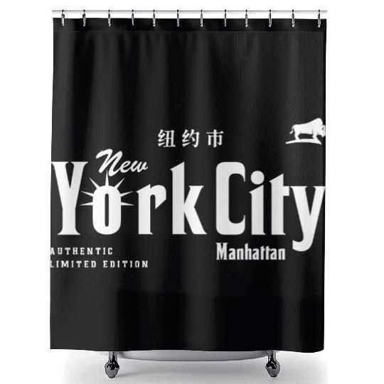 New York City, Manhattan Shower Curtains
