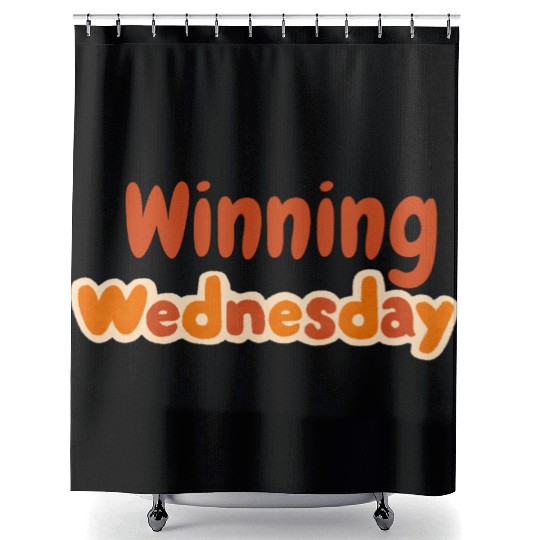 Winning Wednesday Mood Shower Curtains