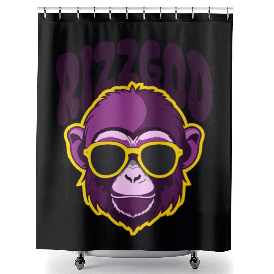 Rizz God – Ultimate Ape Charm Shower Curtains