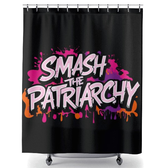 Smash The Patriarchy - International Womens Day Shower Curtains