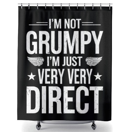 Grumpy Old Man Shower Curtains