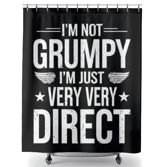 Grumpy Old Man Shower Curtains