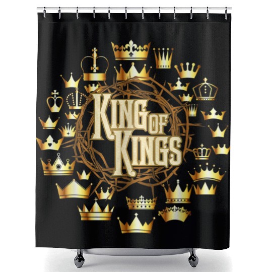 Jesus is The King of Kings Easter Shower Curtains